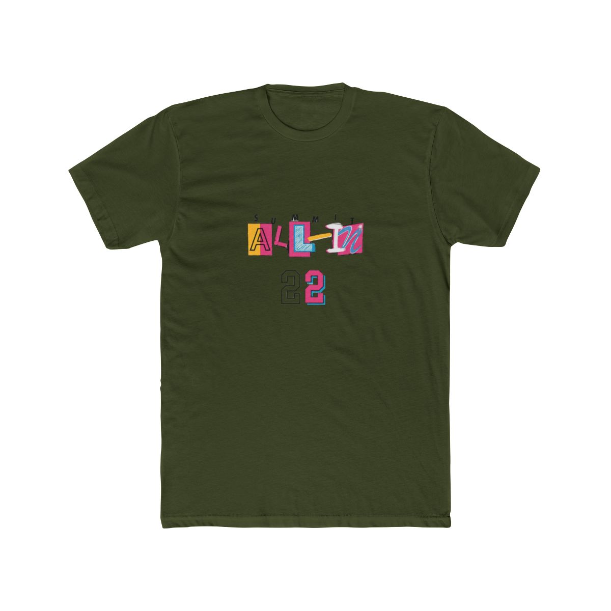 All-In Summit Bold Graphic T Shirt - Besties Adventure Gear - alternate angle 4, merchandise