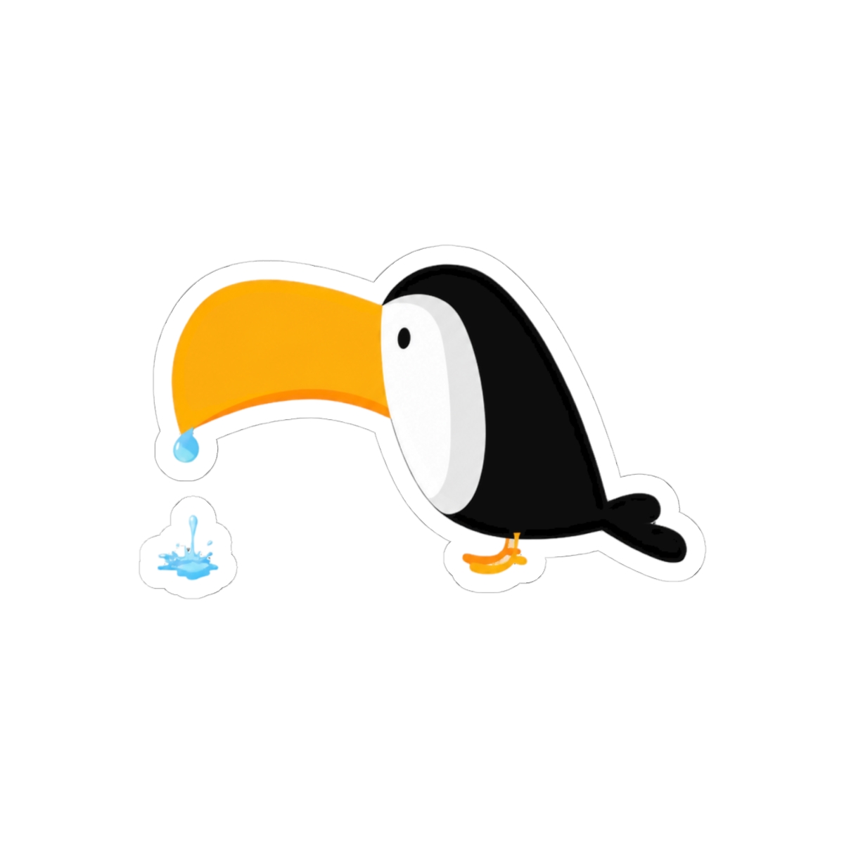 The Beak is Wet Sticker - alternate angle 1, merchandise