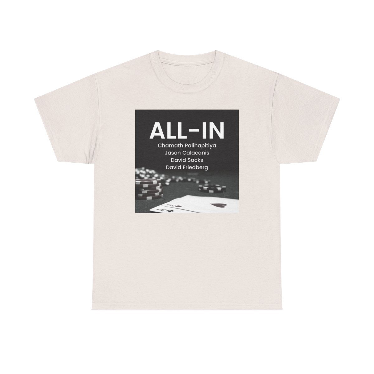 All In Podcast Classic Tee - alternate angle 3, merchandise