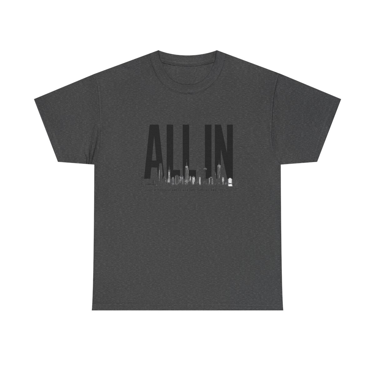 All In Podcast "ALL IN" Unisex Tee - alternate angle 4, merchandise