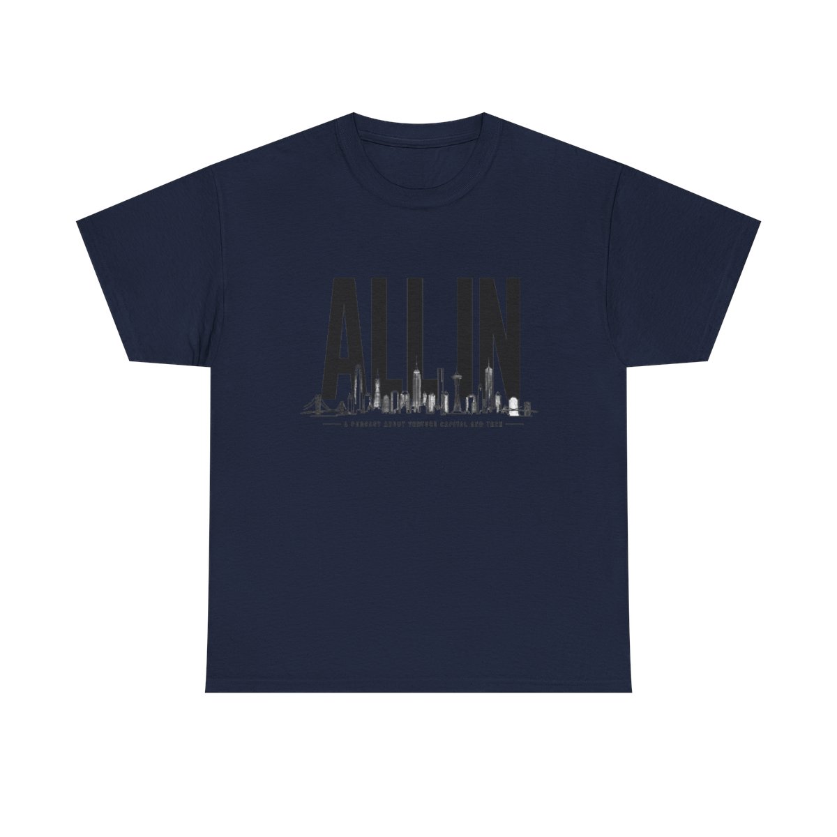 All In Podcast "ALL IN" Unisex Tee - alternate angle 5, merchandise