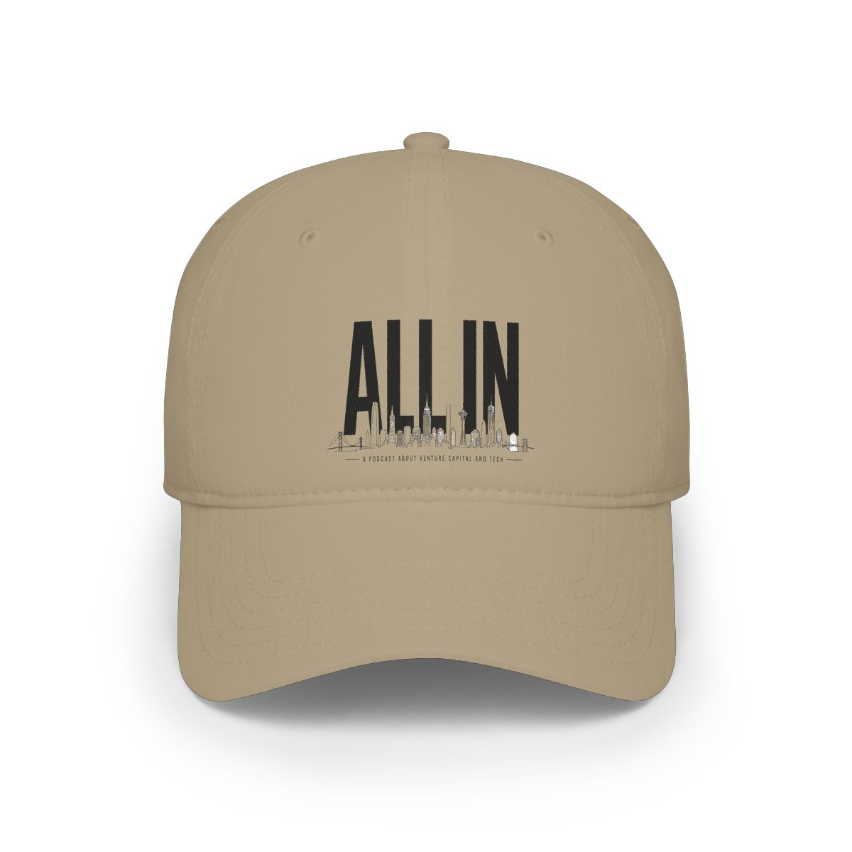 All In Podcast "ALL IN" Hat - alternate angle 3, merchandise
