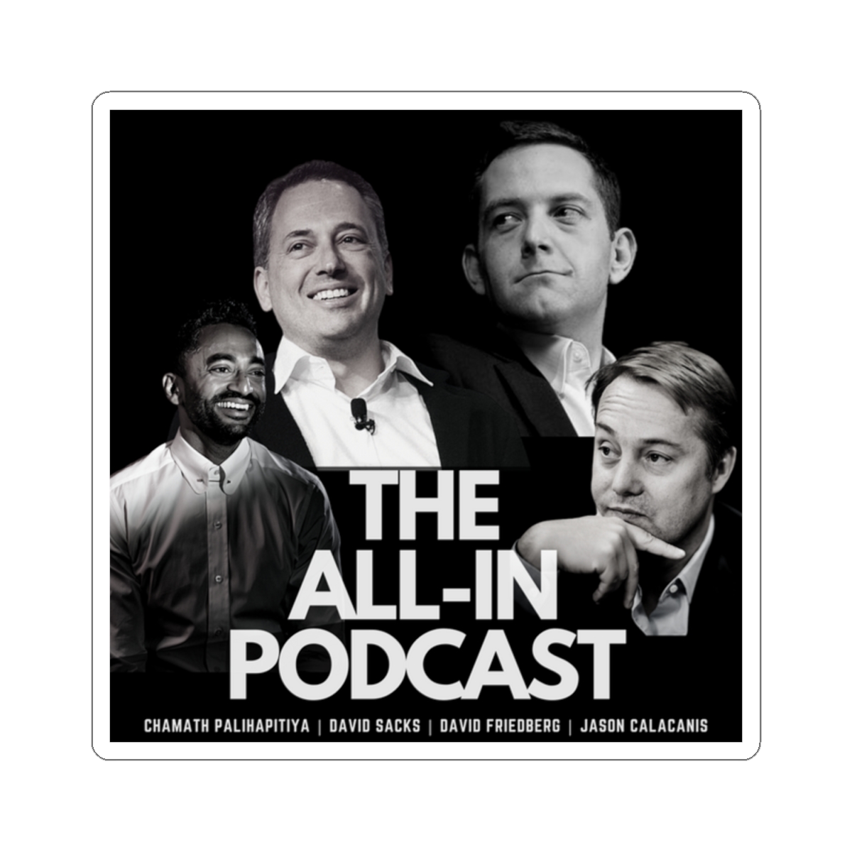 All In Podcast "All In Strategic League" Sticker All In Podcast - alternate angle 2, merchandise