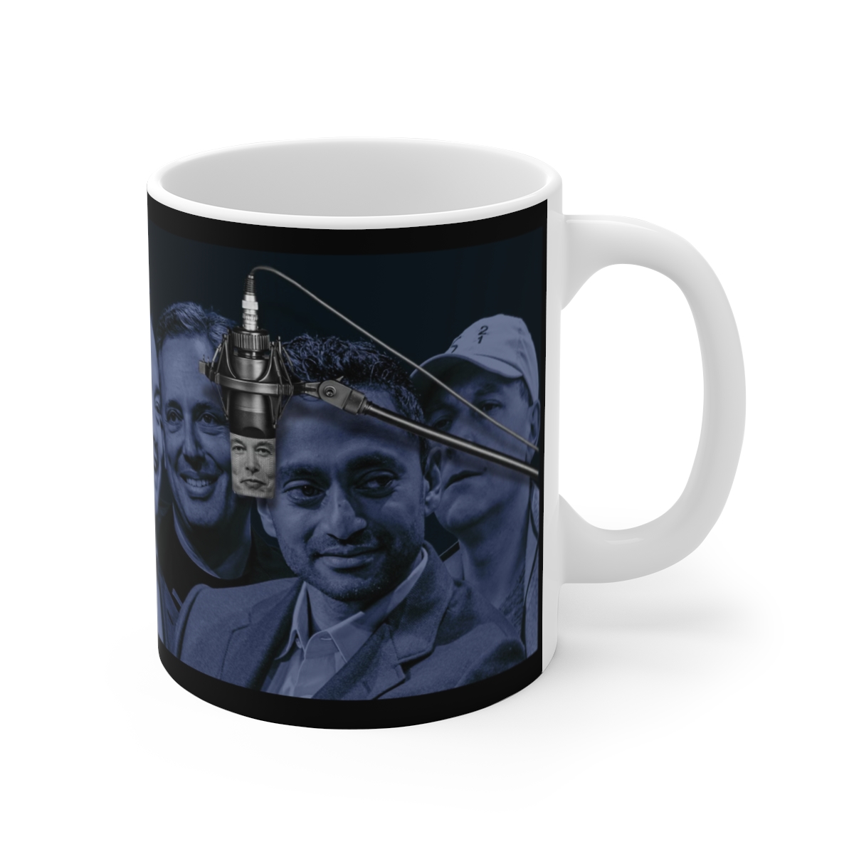 All In Podcast "All In Crew" White Mug 