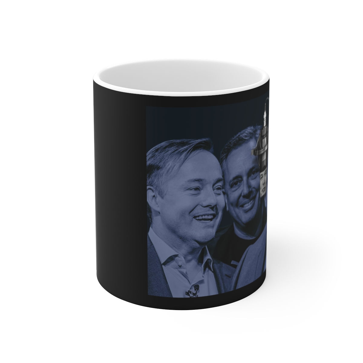 All In Podcast "All In Crew" White Mug  - alternate angle 1, merchandise